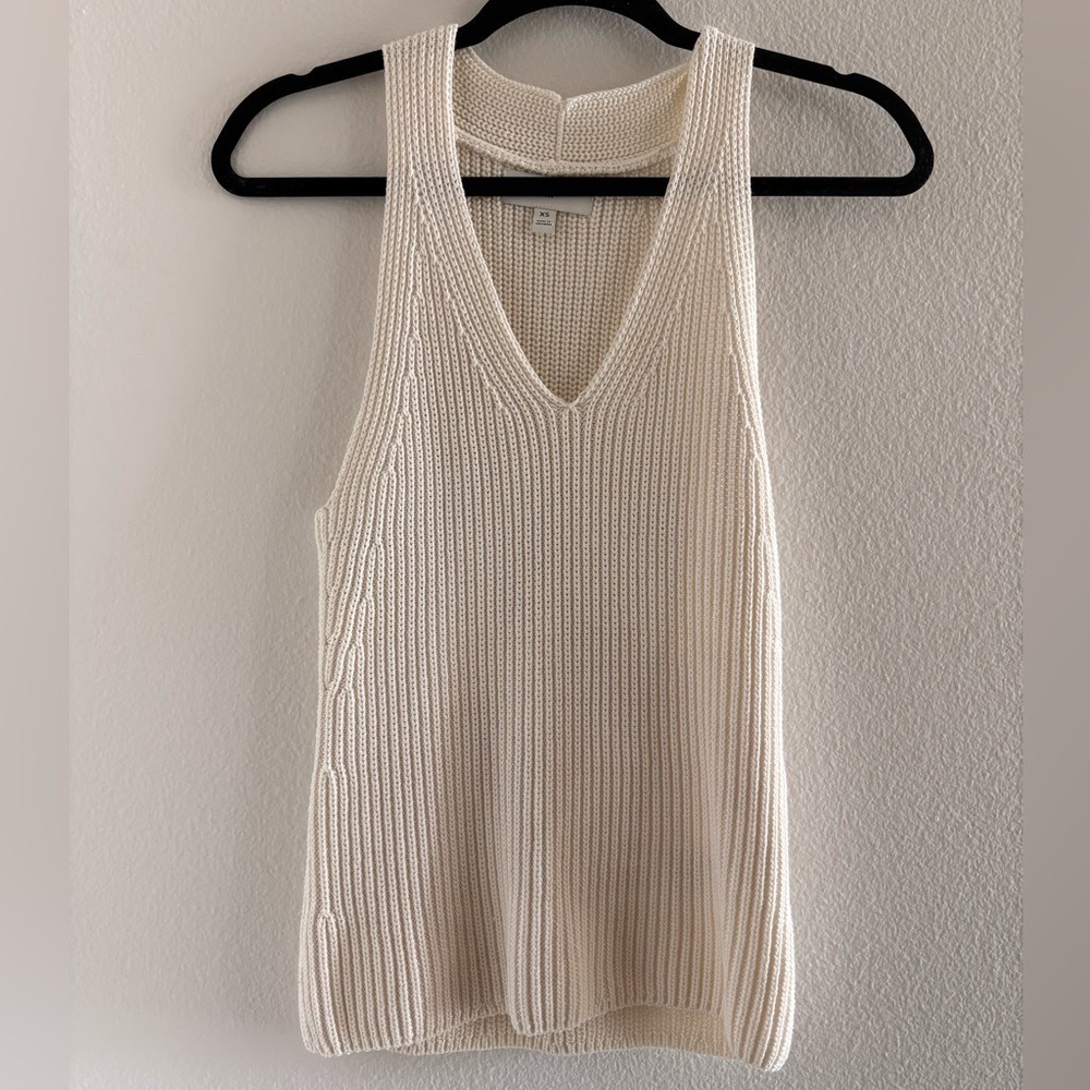 Banana Republic Cream Knit Tank Top
